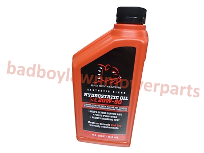 085601000 Bad Boy Mowers Part - 085-6010-00 - Quart Synthetic Hydrostatic oil