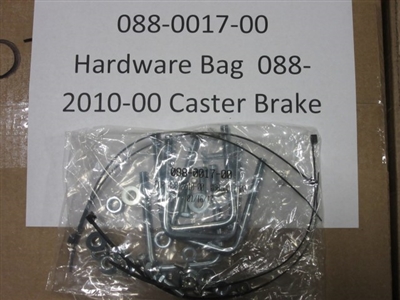 088001700 Bad Boy Mowers Part - 088-0017-00 - Hardware Bag for 088-2010-00 (Caster Brake)