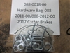 088001800 Bad Boy Mowers Part - 088-0018-00 - Hardware Bag for 088-2011-00/088-2012-00 (2017 Caster Brakes)