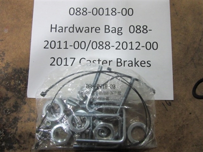 088001800 Bad Boy Mowers Part - 088-0018-00 - Hardware Bag for 088-2011-00/088-2012-00 (2017 Caster Brakes)