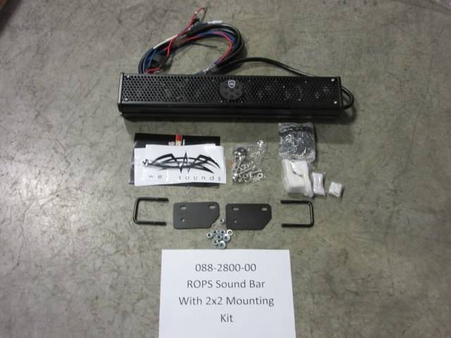 088280000 Bad Boy Mowers Part - 088-2800-00 - ROPS Sound Bar w/ 2x2 Clamps & Hardware