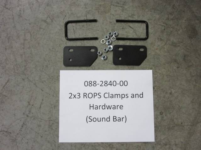 088284000 Bad Boy Mowers Part - 088-2840-00 - 2x3 ROPS Clamps and Hardware for Sound Bar