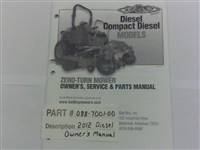 088700100 Bad Boy Mowers Part - 088-7001-00 - 2012 Diesel Owner's Manual