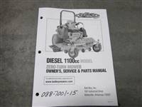 088700115 Bad Boy Mowers Part - 088-7001-15 - 2015 1100 cc Diesel Owner's Manual