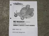 Bad Boy Mowers Part #088-7002-15 - 2015 MZ Magnum Owner's Manual