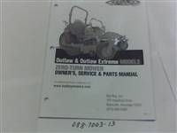 088700313 Bad Boy Mowers Part - 088-7003-13 - 2013 Outlaw Owner's Manual