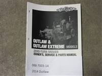 Bad Boy Mowers Part #088-7003-14 - 2014 Outlaw Owner's Manual