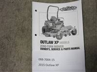 Bad Boy Mowers Part #088-7004-15 - 2015 Outlaw XP Owner's Manual