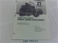 088700600 Bad Boy Mowers Part - 088-7006-00 - 2012 ZT Owner's Manual