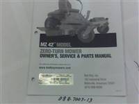 088700713 Bad Boy Mowers Part - 088-7007-13 - 2013 MZ 42" Owner's Manual