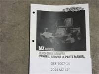 088700714 Bad Boy Mowers Part - 088-7007-14 - 2014 MZ 42" Owner's Manual