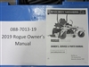 088701319 Bad Boy Mowers Part - 088-7013-19 - 2019 Rogue Owner's Manual