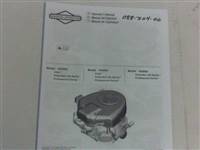 088710400 Bad Boy Mowers Part - 088-7104-00 - 27 Briggs & Stratton Motor Manual