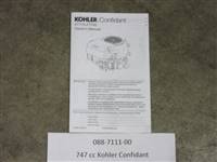 088711100 Bad Boy Mowers Part - 088-7111-00 - 747 cc Kohler Confidant 2014 Manual