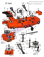 08AOS72DK Bad Boy Mowers Part - 2008 AOS 72 DECK ASSEMBLY