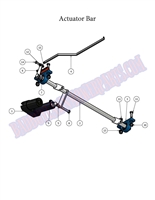 08AOSACTBAR Bad Boy Mowers Part - 2008 AOS ACTUATOR BAR ASSEMBLY