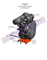 08AOSENG Bad Boy Mowers Part - 2008 AOS ENGINE ASSEMBLY