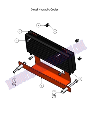 08DIEHYDRO Bad Boy Mowers Part - 2008 DIESEL HYDRAULIC COOLER