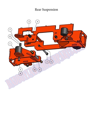 08DIERSA Bad Boy Mowers Part - 2008 DIESEL REAR SUSPENSION