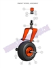 08PUPFWA Bad Boy Mowers Part - 2008 PUP & LIGHTNING FRONT WHEEL