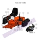 08ZTFTA Bad Boy Mowers Part - 2008 ZT SEAT & FUEL TANK ASSEMBLY