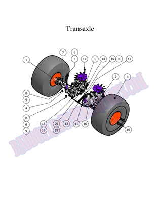 08ZTTA Bad Boy Mowers Part - 2008 ZT TRANSAXLE ASSEMBLY