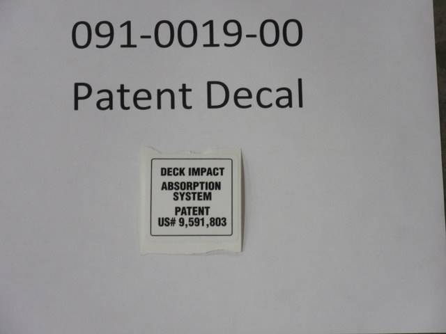 091001900 Bad Boy Mowers Part - 091-0019-00 - Patent Decal