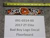 091031400 Bad Boy Mowers Part - 091-0314-00 - 2017 ZT Elite Bad Boy Logo Decal Floor Board