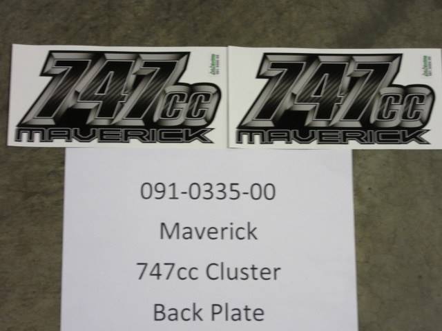 091033500 Bad Boy Mowers Part - 091-0335-00 - Maverick 747cc  Decal Cluster Rear Plate