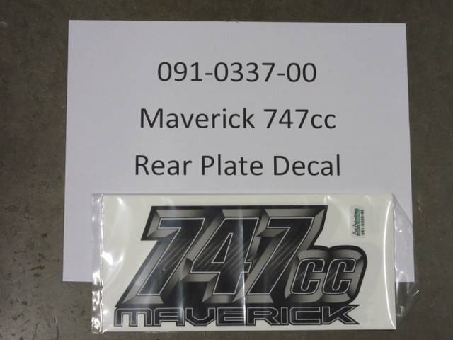 091033700 Bad Boy Mowers Part - 091-0337-00 - Maverick 747cc Rear Plate Decal
