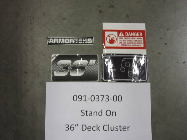 091037300 Bad Boy Mowers Part - 091-0373-00 - Stand On 36" Deck Decal Cluster