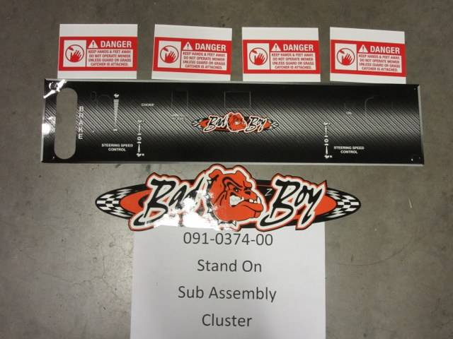 091037400 Bad Boy Mowers Part - 091-0374-00 - Stand On Sub Assembly Decal Cluster