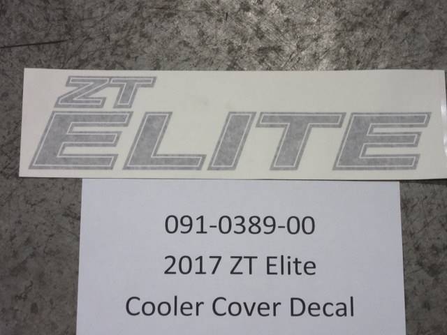 091038900 Bad Boy Mowers Part - 091-0389-00 - 2017 ZT Elite Cooler Cover Decal Decal