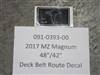 091039300 Bad Boy Mowers Part - 091-0393-00 - Deck Belt Route Decal