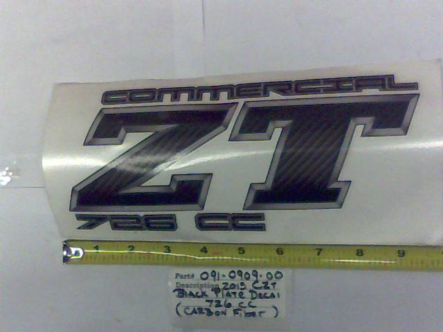 091090900 Bad Boy Mowers Part - 091-0909-00 - 2013 CZT Back Panel Decal-726c