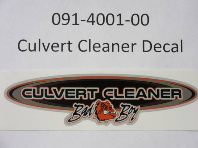 091400100 Bad Boy Mowers Part - 091-4001-00 - Culvert Cleaner decal
