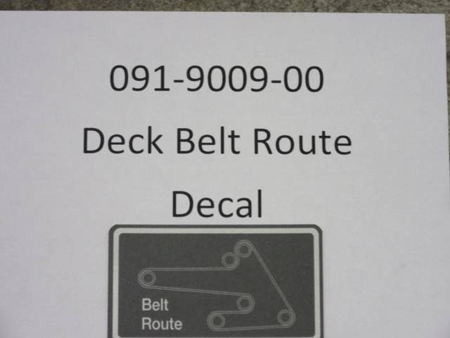 091900900 Bad Boy Mowers Part - 091-9009-00 - Deck Boult Route Decal