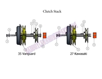 09AOSCSA Bad Boy Mowers Part 2009 AOS CLUTCH STACK ASSEMBLY