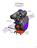 09AOSENG Bad Boy Mowers Part 2009 AOS ENGINE ASSEMBLY