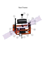 09AOSSEAT Bad Boy Mowers Part 2009 AOS SEAT FRAME ASSEMBLY