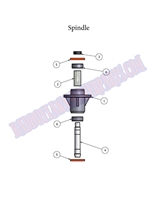 09AOSSPNDL Bad Boy Mowers Part 2009 AOS SPINDLE ASSEMBLY