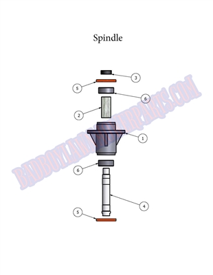 09AOSSPNDL Bad Boy Mowers Part 2009 AOS SPINDLE ASSEMBLY