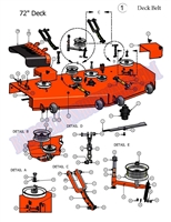 09DIE72DK Bad Boy Mowers Part 2009 DIESEL 72 DECK ASSEMBLY