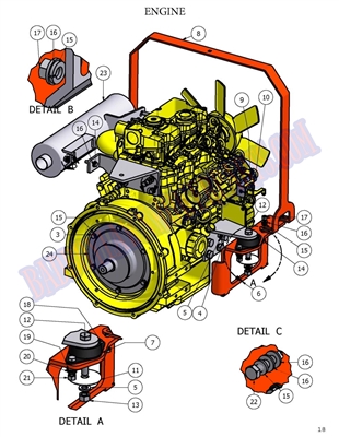 09DIEENG Bad Boy Mowers Part 2009 DIESEL ENGINE ASSEMBLY