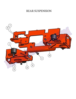 09DIERSUSP Bad Boy Mowers Part 2009 DIESEL REAR SUSPENSION