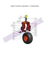 09PUPFWS Bad Boy Mowers Part 2009 PUP & LIGHT FRNT WHL SUSPENSION