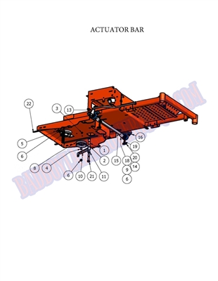 09ZTABA Bad Boy Mowers Part 2009 ZT ACTUATOR BAR