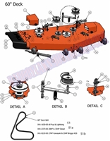 10AOS60DK Bad Boy Mowers Part 2010 AOS  60" DECK ASSEMBLY