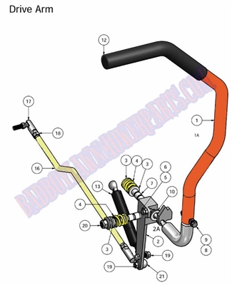 10AOSDAA Bad Boy Mowers Part 2010 AOS DRIVE ARM