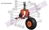 10AOSDFWA Bad Boy Mowers Part 2010 AOS DIESEL FRONT WHEEL